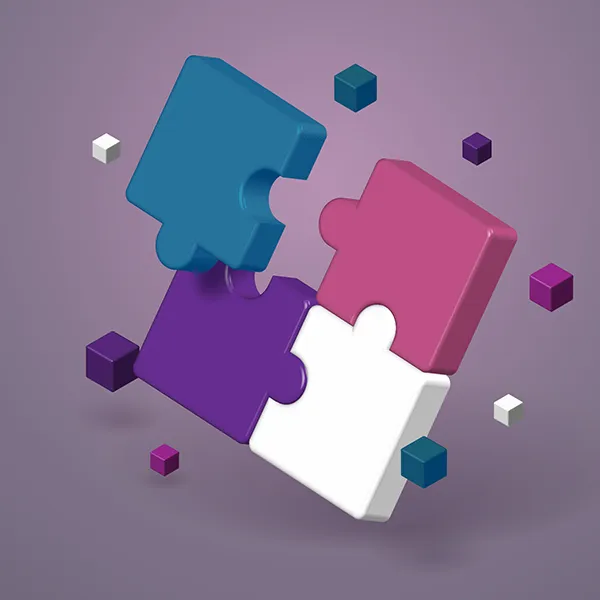Puzzle pieces coming together