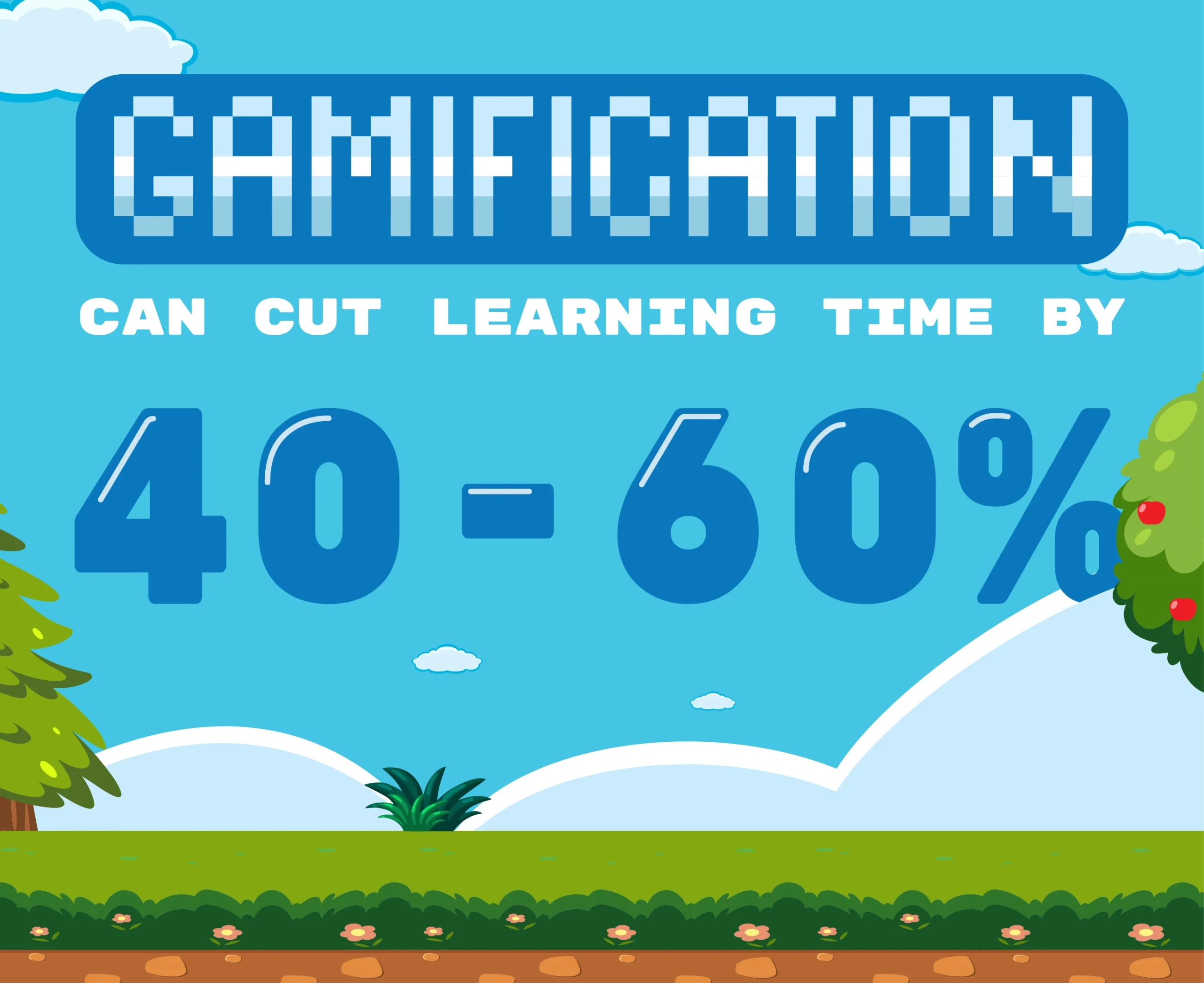 Gamification Banner for E-Learning for Mobile